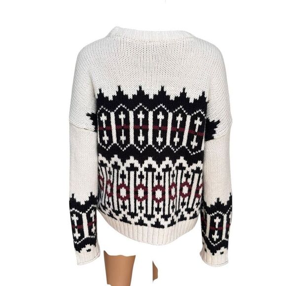 Lou & Grey Fair Isle Slouchy Sweater Size S - Picture 6 of 9